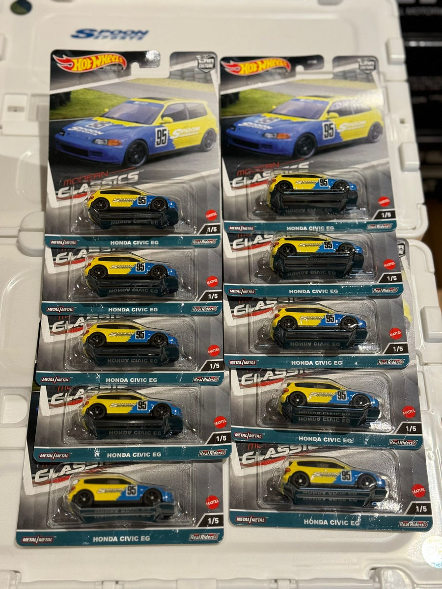 Spoon x Hotwheels 1:64 Diecast EG6 Race car – A&J Racing