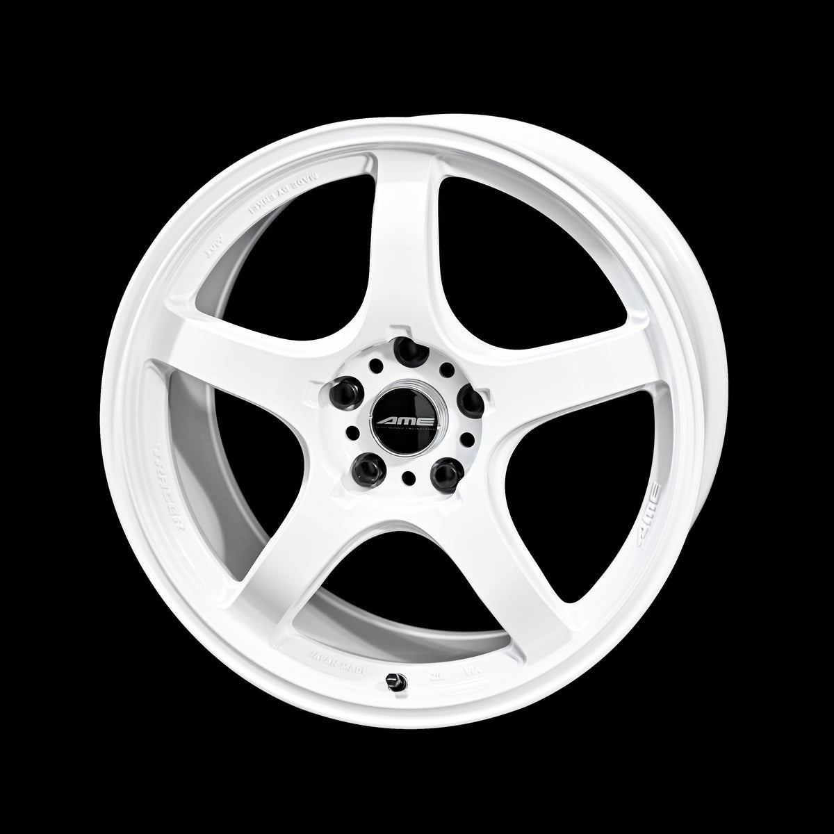 AME TRACER GT-V 18x10.5 5X114.3 +25 Matte Hyper Silver (4 pcs SET