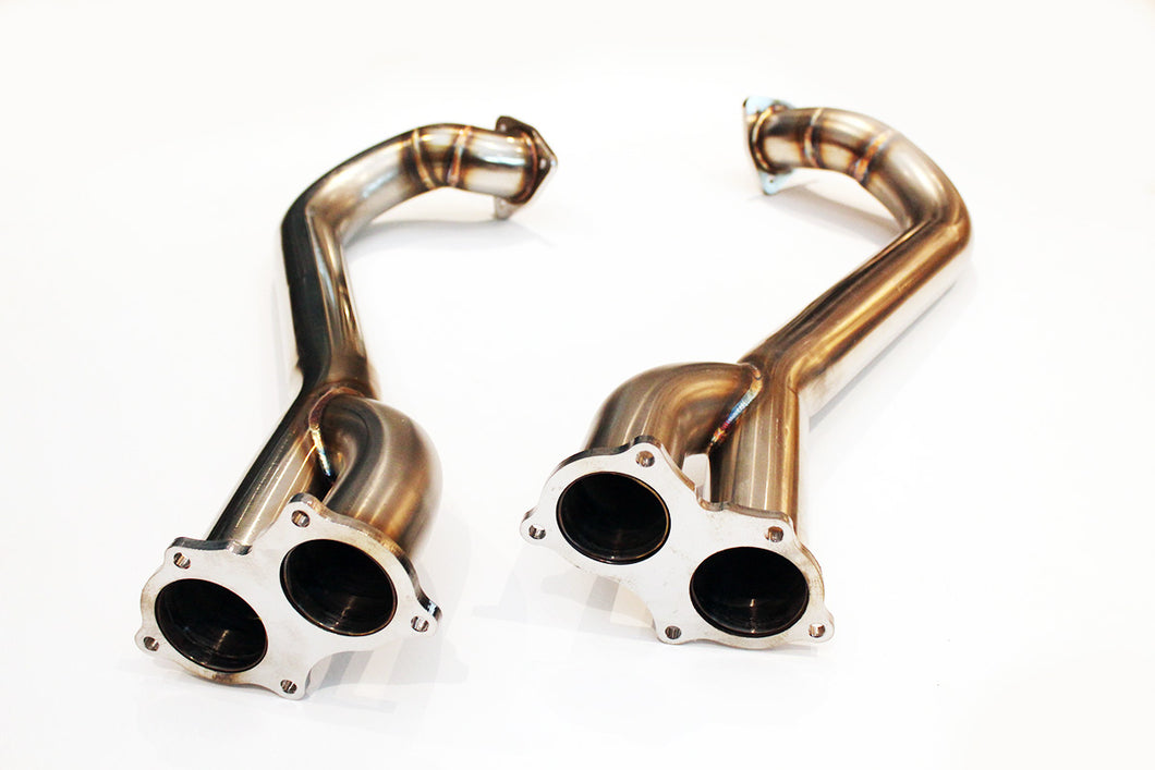 T1R Racing converter (Over axle pipe)- Porsche 718 Cayman GT4 4.0L / SPIDER / GTS