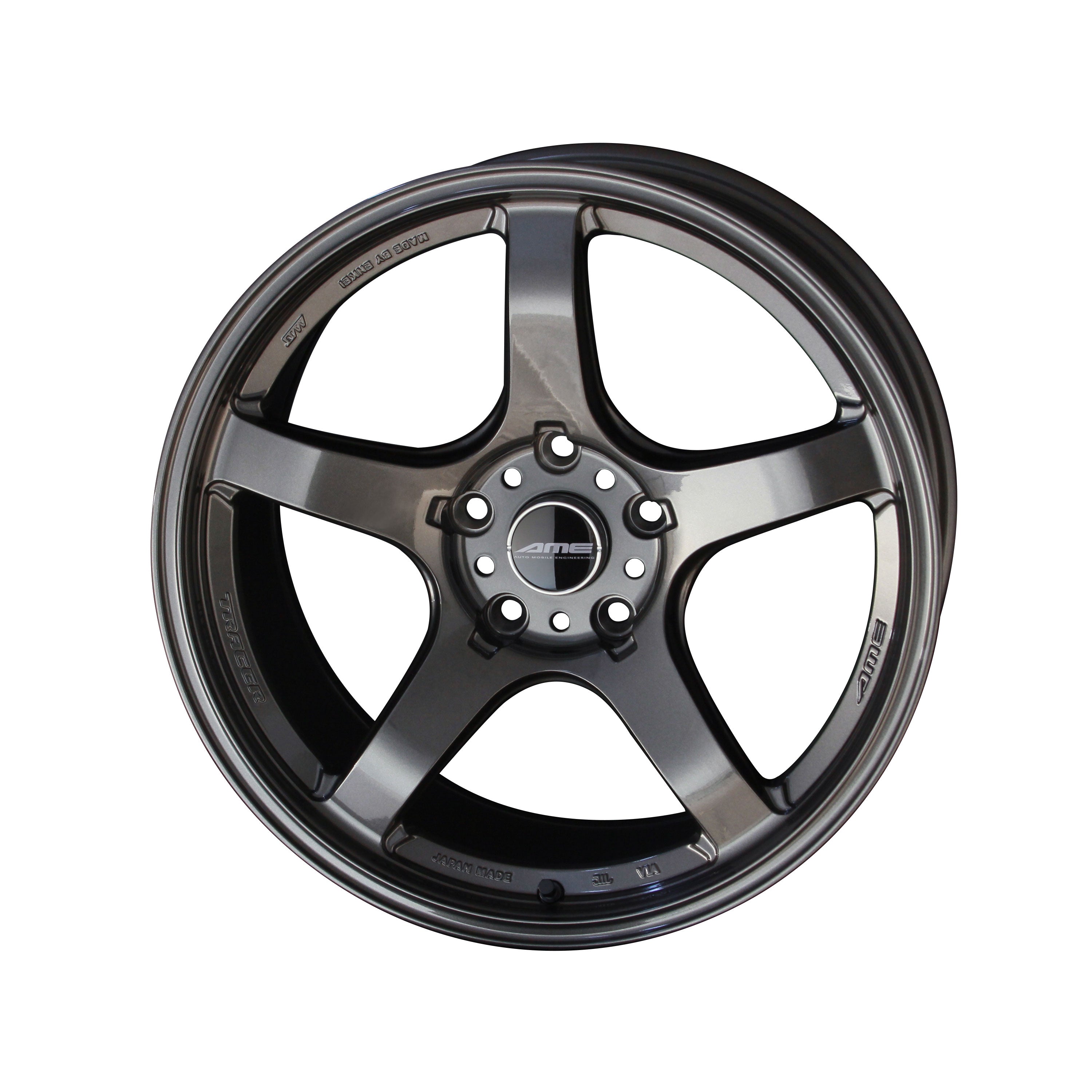 お歳暮ならオンライン 5X114.3 18x9.5 GT-V TRACER AME +22 Racing A&J – SET) pcs (4 タイヤ・ホイール