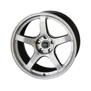 AME TRACER GT-V 18x10.5 5X114.3 +25 Matte Hyper Silver (4 pcs SET)