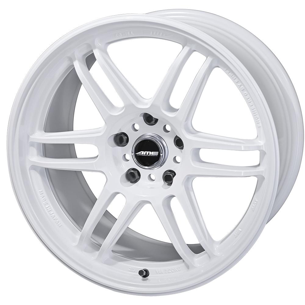 AME TRACER TM02 18x9.5 5x120 +37 (WHITE) set of 4 FK8 / FL5 / DE5 Spec **INTRO OFFER**