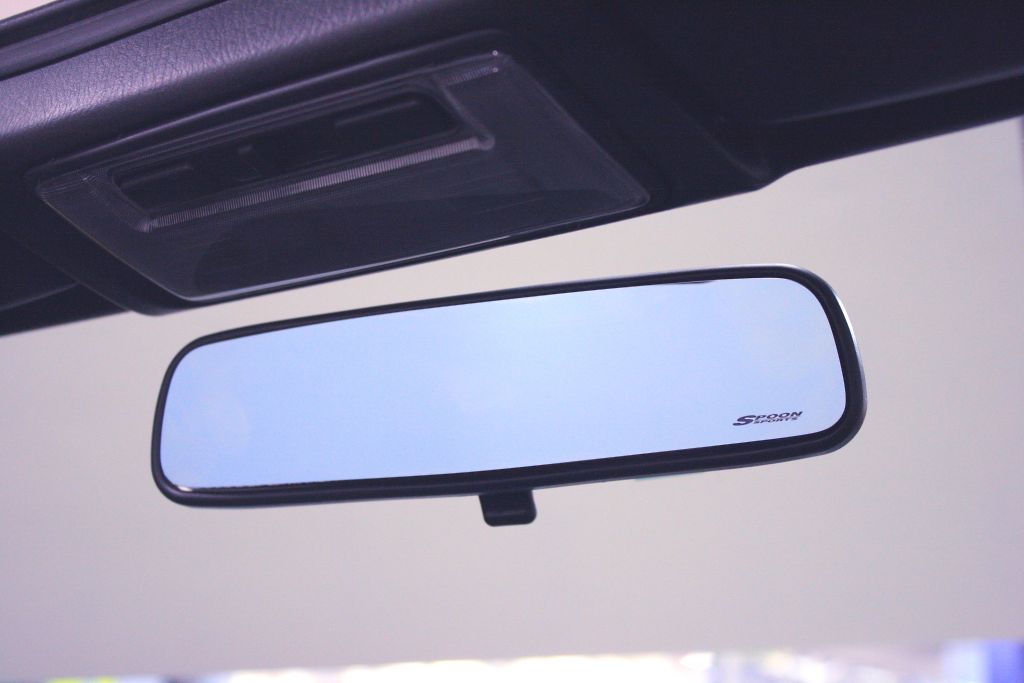 Spoon Blue Wide Rear View Mirror - Honda S2000 00-09 ( AP1 / AP2 ) / Honda Civic ( EG6 / EG9 / EM1 /EP3 ZENKI )