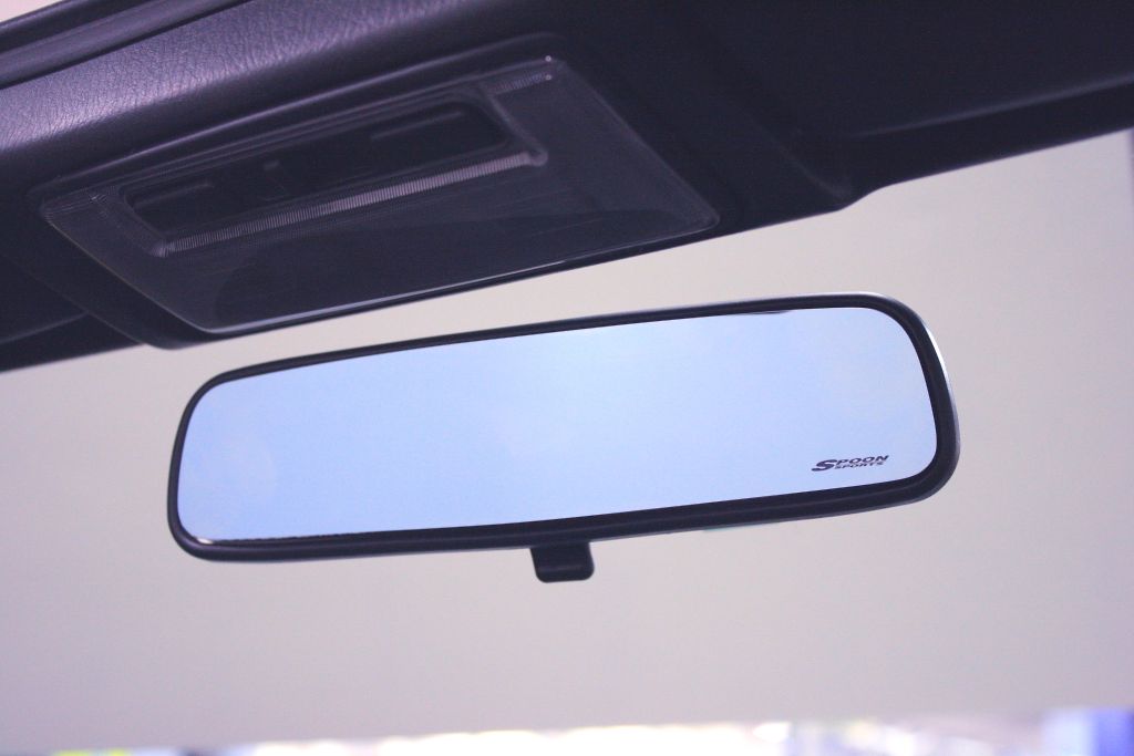 Spoon Blue Wide Rear View Mirror - (FIT/EP3/FD2/CL7/GE6/GE8)