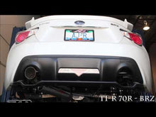 Load and play video in Gallery viewer, T1R 70R Exhaust system (Cat-back) - Toyota GT86 FRS ZN6 / Subaru BRZ ZC6
